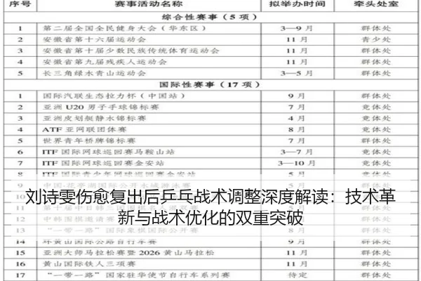 刘诗雯伤愈复出后乒乓战术调整深度解读：技术革新与战术优化的双重突破